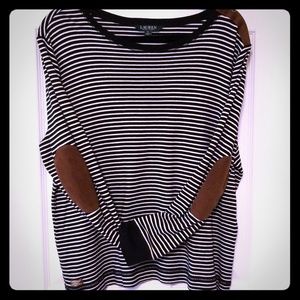 Lauren Ralph Lauren Striped Patch Elbow